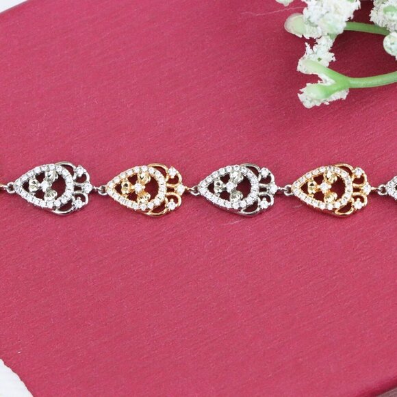 Rose Gold and Silver Dual Tone Bracelet, XPBL0687 - Picture 12 of 12